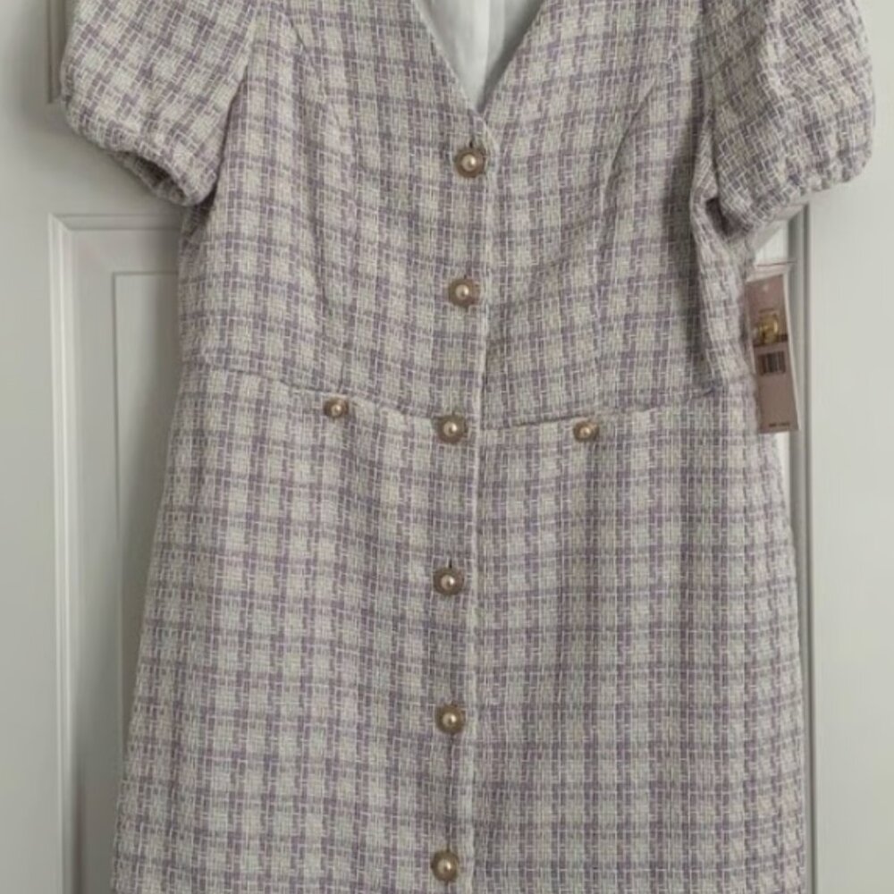 White and Purple Dress